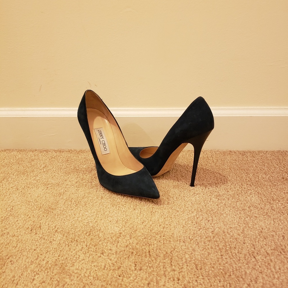 Jimmy Choo Anouk Heels- Teal